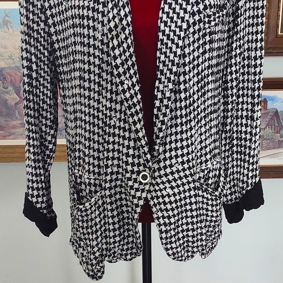 Houndstooth Blazer Details Sportswear - Picture 4 of 12